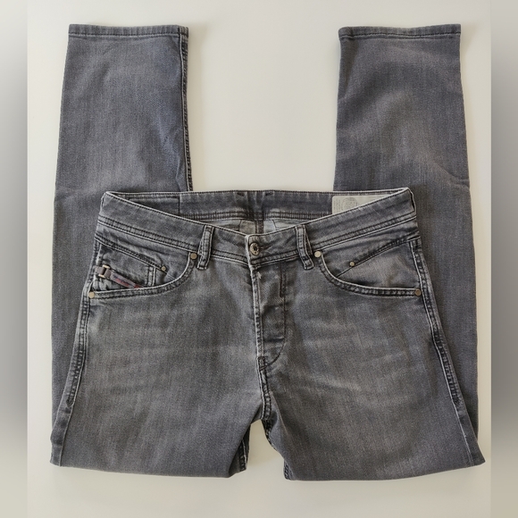 *Missing Button* Diesel Gray Jeans Belther Jeans - Picture 7 of 13